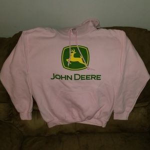 Light pink John Deere hoodie